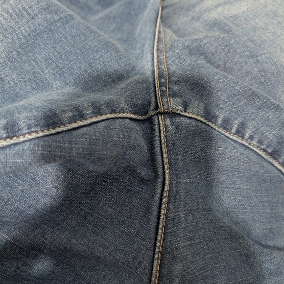 Democracy "Ab"solution Technology Distressed Medium Wash Straight Jeans Size 20W - Picture 13 of 13